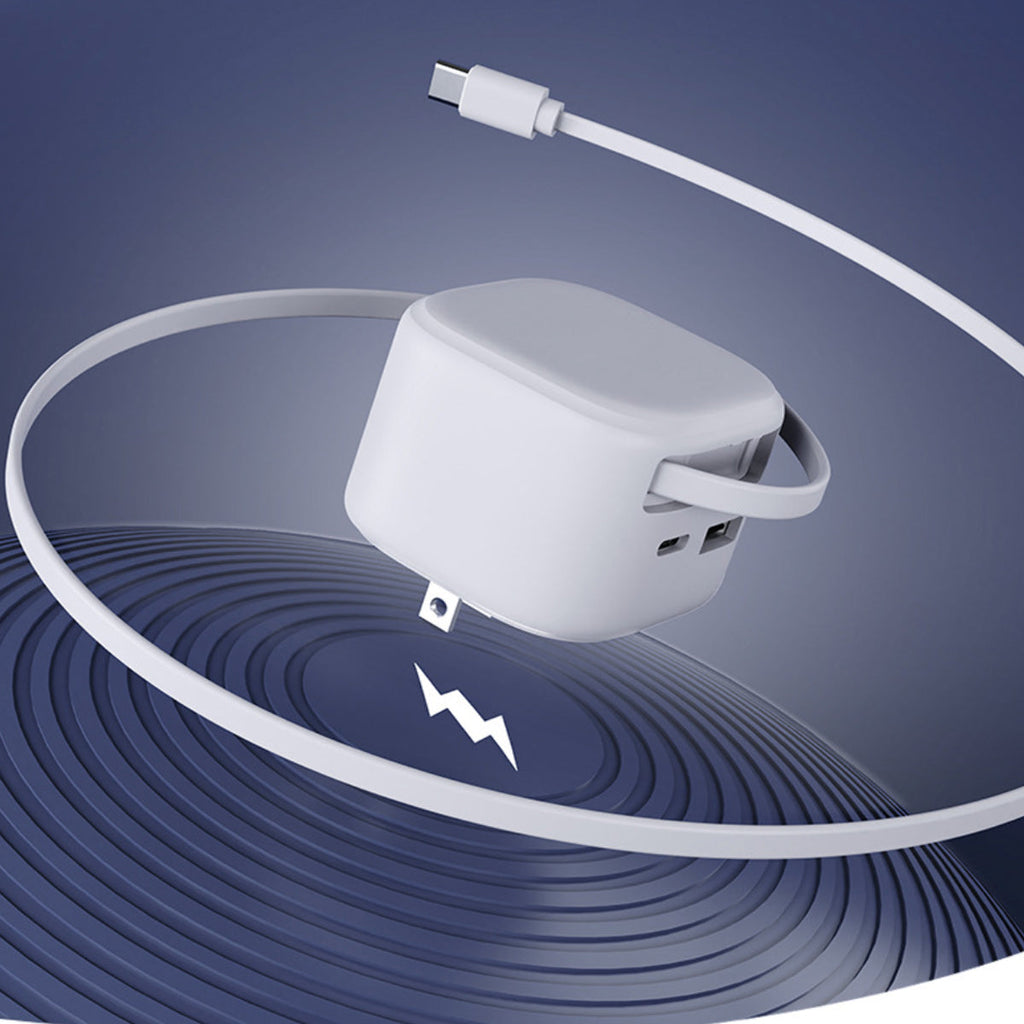 Speedy Retractable Cord 3 in 1 Fast Charger For Phones and Tablets. Vista Shops