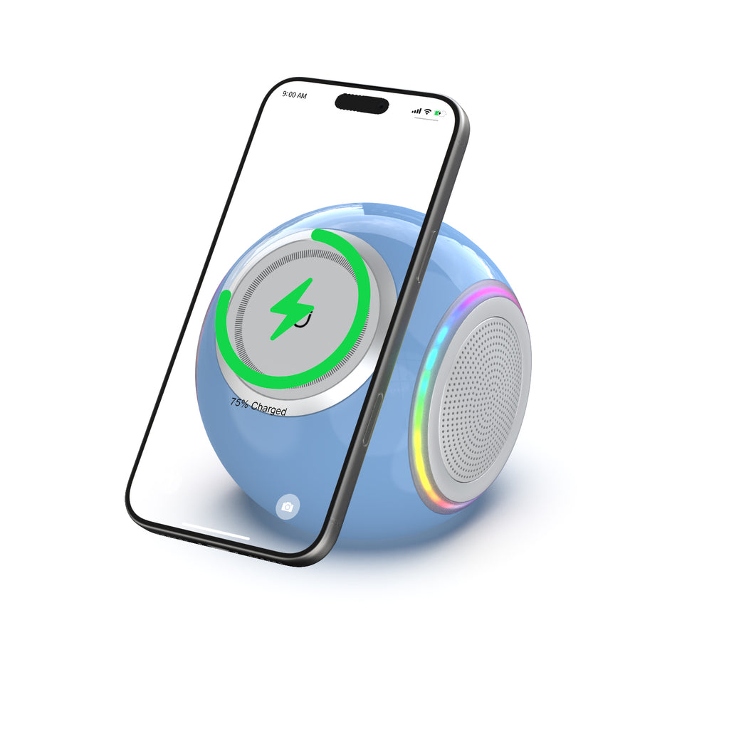 Spear Sound Bluetooth Speaker with Wireless Charging and RGB Mood Lighting